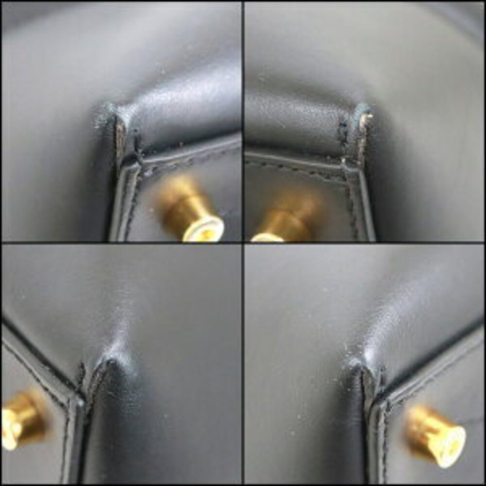 Burberry Shoulder Tote Bag Black Leather - Picture 7 of 8